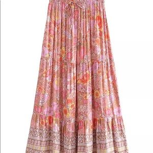 Summer vibes in boho skirt
